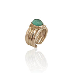 Aventurine Silver Ring - Athenart 