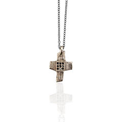 Artistic handmade cross pendant by Athenart
