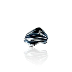 Wavy fold silver ring - Athenart 