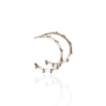 Pair of sculptural gold hoop earrings from the Athenart Minimal Lines collection