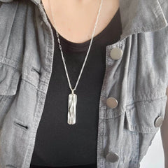 Unisex Storyfold silver Pendant - Athenart 