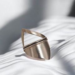Geometric Shield Ring - Athenart 