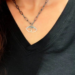 Argus Eye Necklace – Silver 925 | Protective Symbol Pendant - Athenart 
