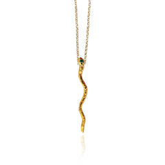Ophis Snake Charm Necklace - Athenart 