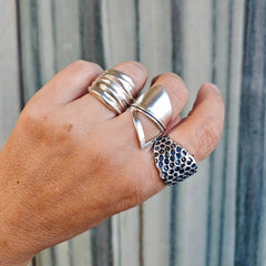 Geometric Shield Ring - Athenart 