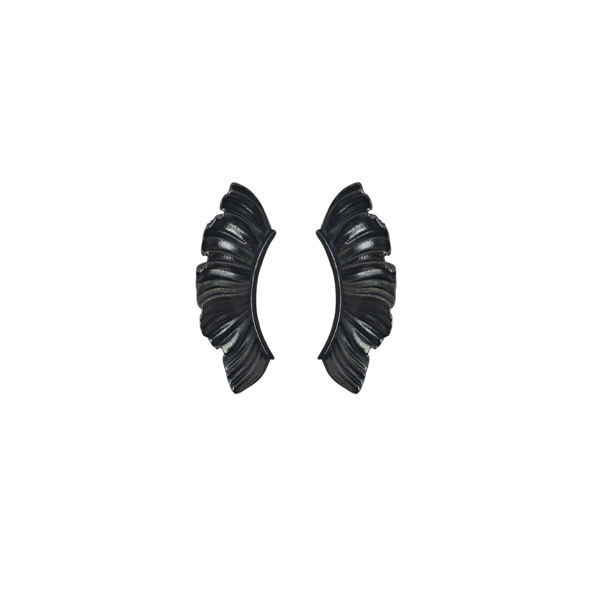 Oxidized Wing stud earrings 