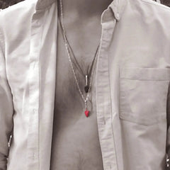 Unisex silver arrow head pendant - Athenart 