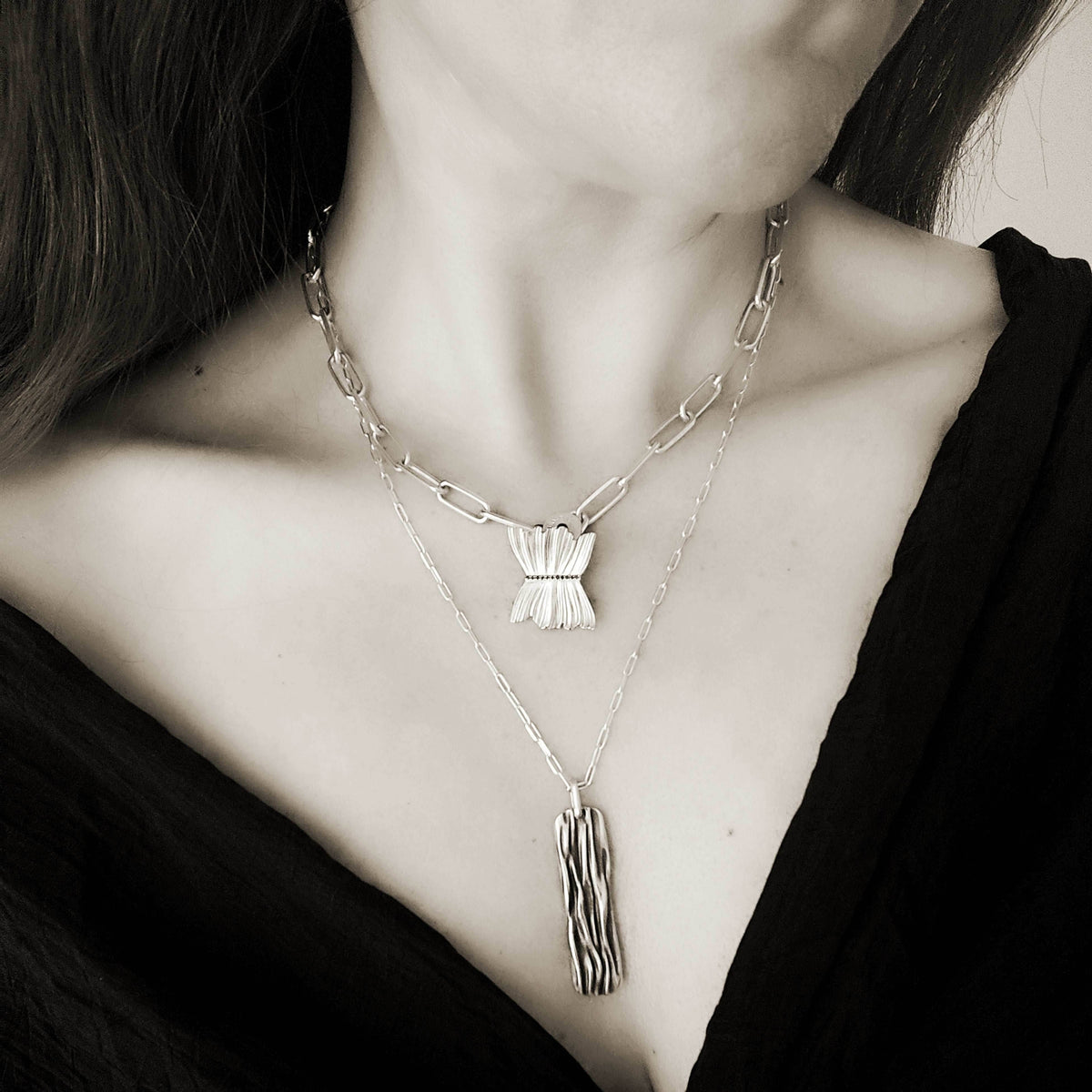 Athenais II Pendant with Zircons - Athenart 