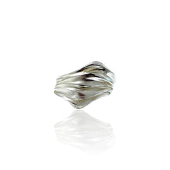 Wavy fold silver ring - Athenart 