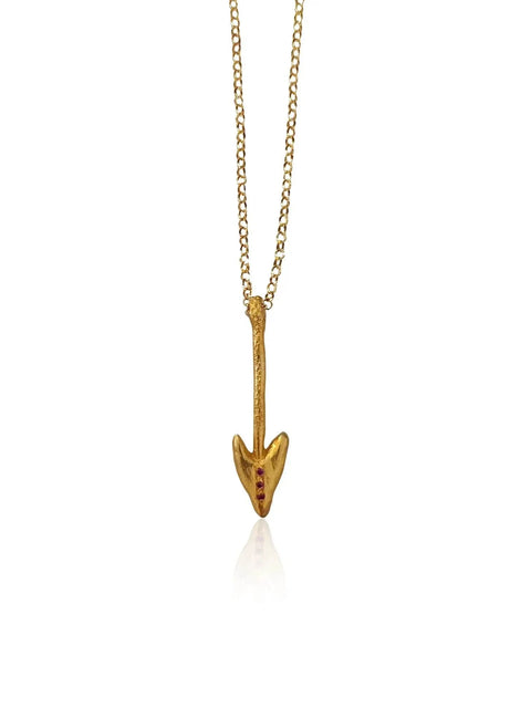 Heart Shaped Arrow Pendant - Athenart 