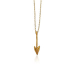 Heart Shaped Arrow Pendant - Athenart 