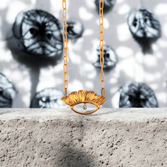 Small Argus Eye Necklace - Delicate Guardian | Athenart - Athenart 