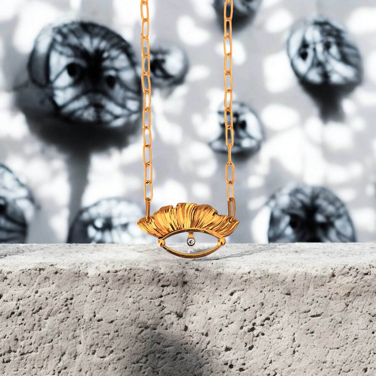 Small Argus Eye Necklace - Delicate Guardian | Athenart - Athenart 