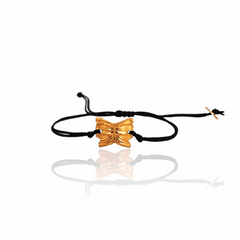 Golden Butterfly Cord Bracelet - Athenart 