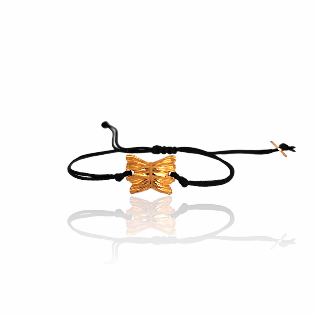Golden Butterfly Cord Bracelet - Athenart 