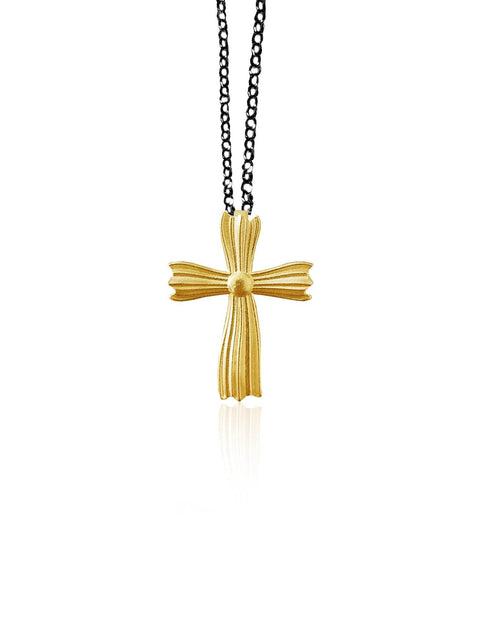 Fustanela Medium Cross Pendant - Athenart 