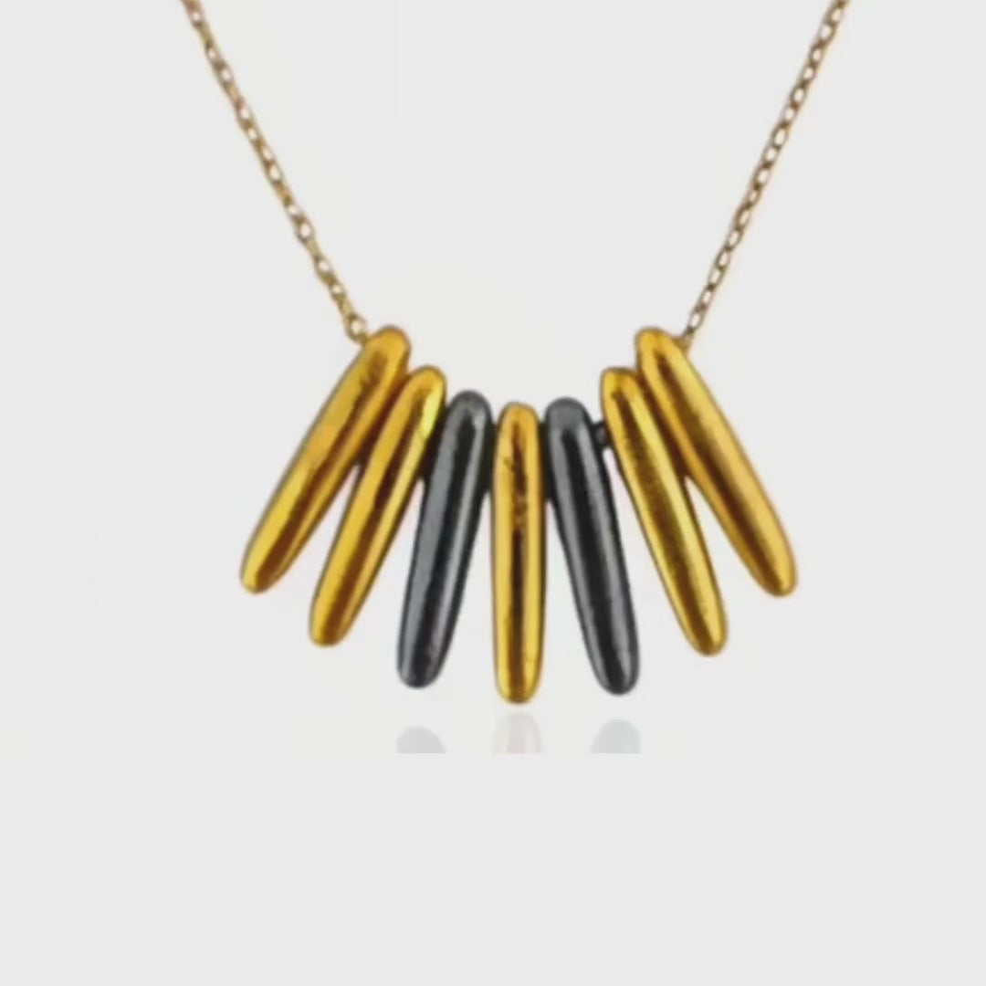 Video with moving Athenart's Oval charm necklace 