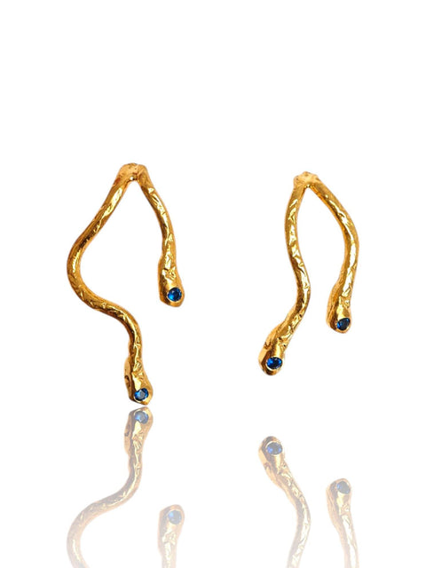 Serpent Gaze Earrings - Athenart 