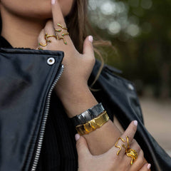 Wave Cuff Bracelet - Athenart 