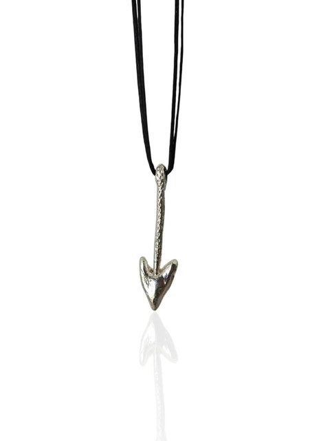 Unisex silver arrow head pendant - Athenart 
