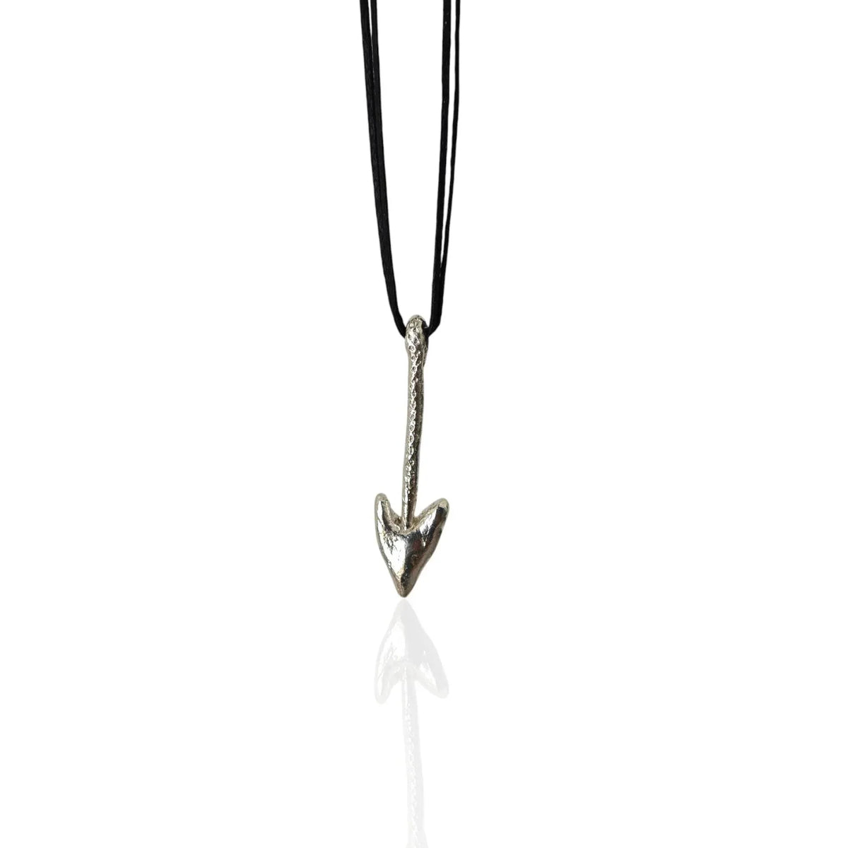 Unisex silver arrow head pendant - Athenart 